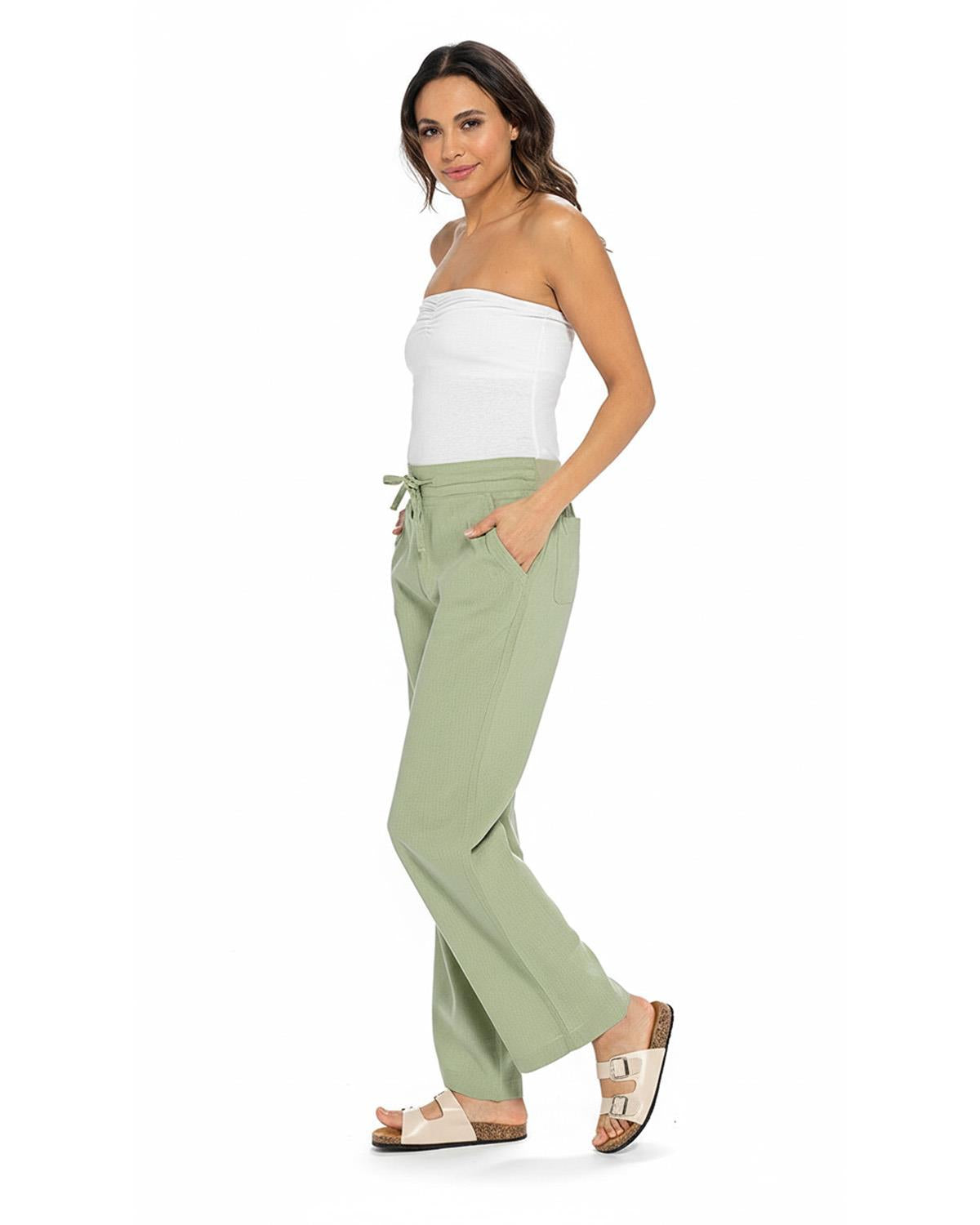 Indigo Roc Womens Linen Trousers