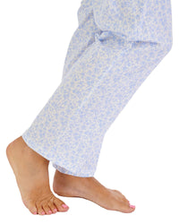 Slenderella Womens Ditsy Floral Tailored Jersey Pyjamas