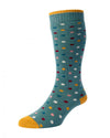 HJ Hall Womens Cotton Spotty Welly Socks
